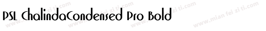 PSL ChalindaCondensed Pro Bold字体转换